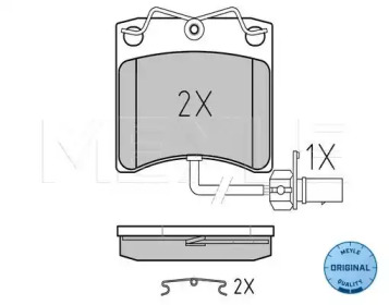 Комплект тормозных колодок (MEYLE: 025 231 7618/W)