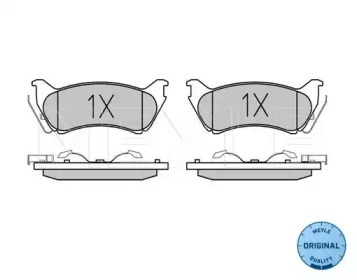 Комплект тормозных колодок (MEYLE: 025 231 8917/W)