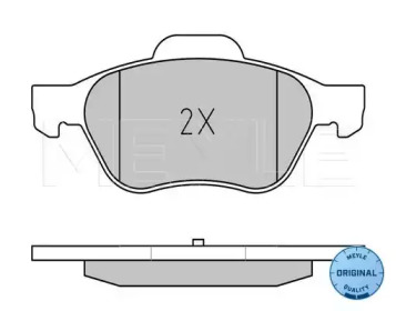 Комплект тормозных колодок (MEYLE: 025 232 1518)