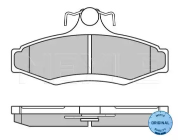 Комплект тормозных колодок (MEYLE: 025 232 3714)