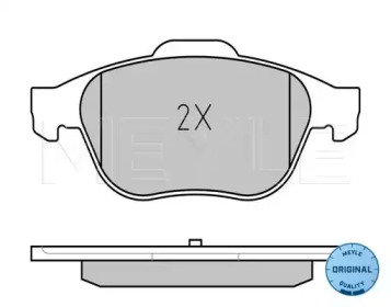 Комплект тормозных колодок (MEYLE: 025 232 4518)