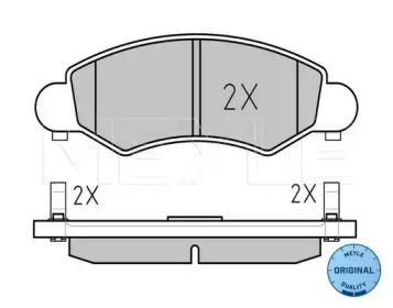 Комплект тормозных колодок (MEYLE: 025 232 5316/W)