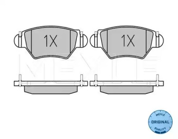 Комплект тормозных колодок (MEYLE: 025 232 5817/W)