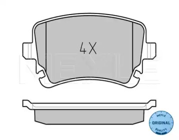 Комплект тормозных колодок (MEYLE: 025 233 2617)