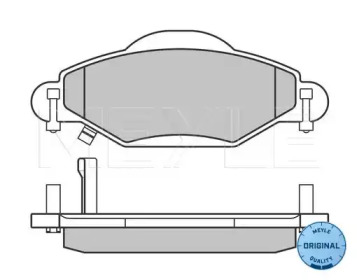Комплект тормозных колодок (MEYLE: 025 233 4017/W)