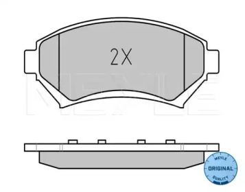 Комплект тормозных колодок (MEYLE: 025 233 5818/W)
