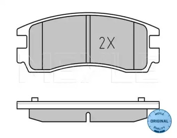 Комплект тормозных колодок (MEYLE: 025 233 6114/W)