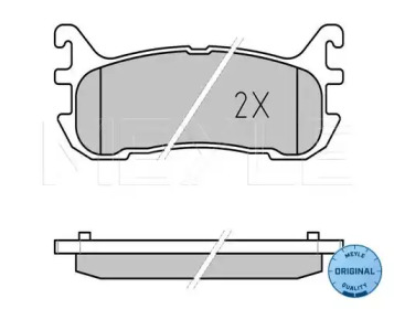 Комплект тормозных колодок (MEYLE: 025 233 8713/W)