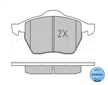 Комплект тормозных колодок (MEYLE: 025 233 9219/W)