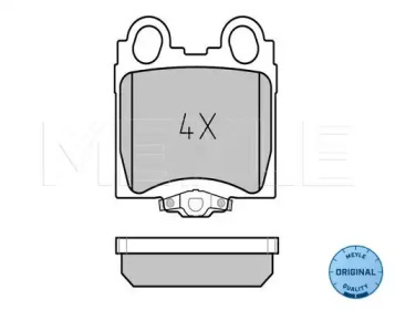 Комплект тормозных колодок (MEYLE: 025 234 2915/W)