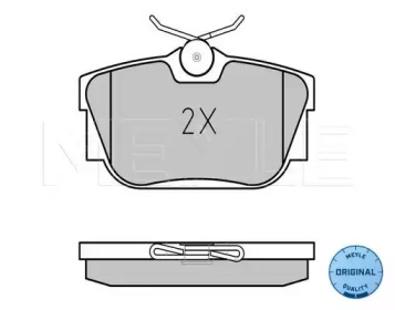 Комплект тормозных колодок (MEYLE: 025 234 4616/W)