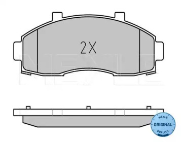 Комплект тормозных колодок (MEYLE: 025 234 8417/W)