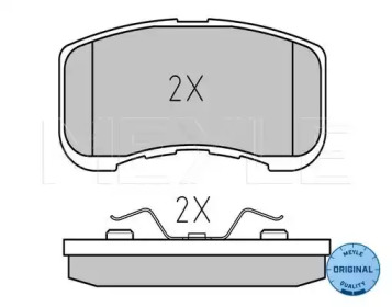 Комплект тормозных колодок (MEYLE: 025 234 9714/W)