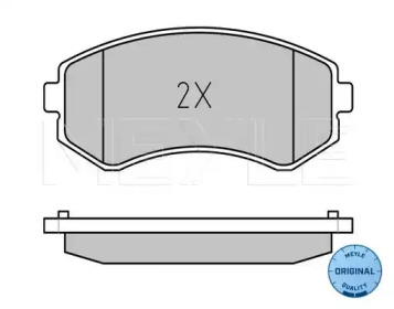 Комплект тормозных колодок (MEYLE: 025 235 0216/W)
