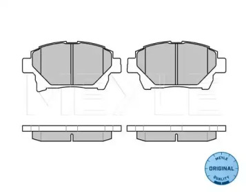 Комплект тормозных колодок (MEYLE: 025 235 1015/W)