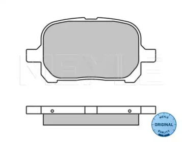 Комплект тормозных колодок (MEYLE: 025 235 1317)