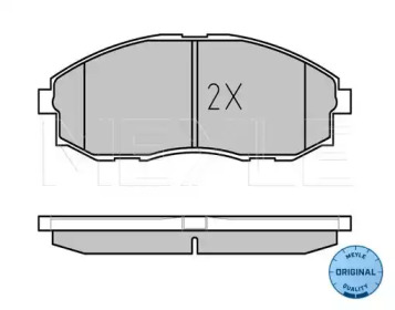 Комплект тормозных колодок (MEYLE: 025 235 3617/W)