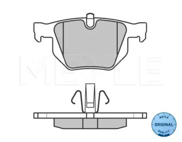 Комплект тормозных колодок (MEYLE: 025 235 5017)