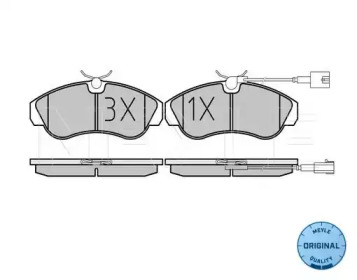 Комплект тормозных колодок (MEYLE: 025 236 0319/W)