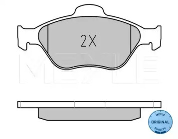 Комплект тормозных колодок (MEYLE: 025 236 0418)