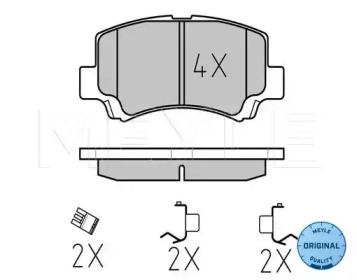 Комплект тормозных колодок (MEYLE: 025 236 6215/W)