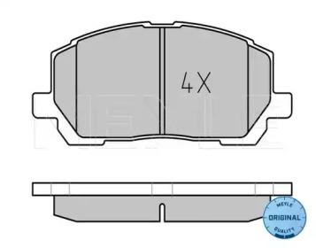 Комплект тормозных колодок (MEYLE: 025 237 0317/W)