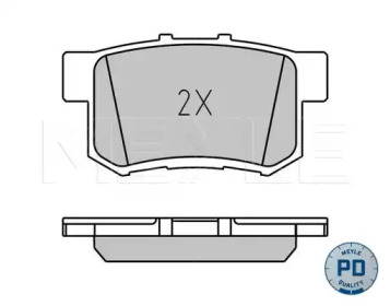 Комплект тормозных колодок (MEYLE: 025 237 3615/PD)