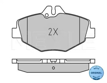 Комплект тормозных колодок (MEYLE: 025 237 4320/W)