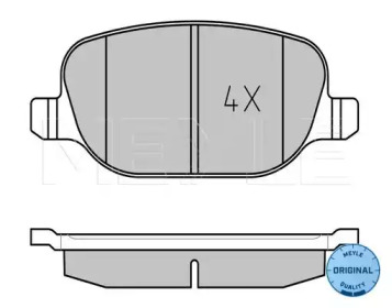 Комплект тормозных колодок (MEYLE: 025 237 6017)