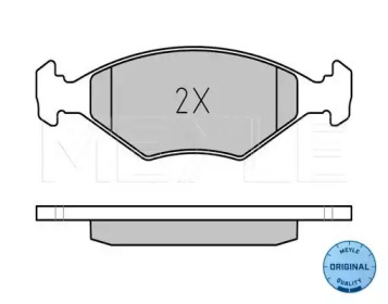 Комплект тормозных колодок (MEYLE: 025 237 7518)