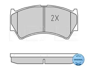 Комплект тормозных колодок (MEYLE: 025 237 9515/W)