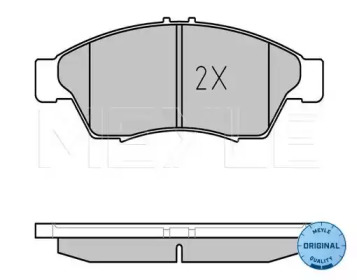 Комплект тормозных колодок (MEYLE: 025 238 1716/W)