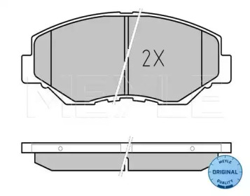 Комплект тормозных колодок (MEYLE: 025 238 6817)