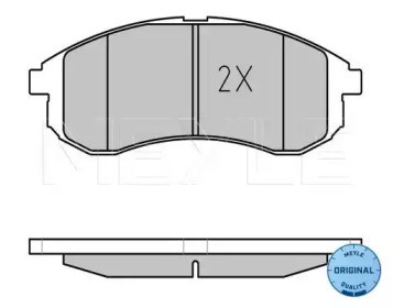 Комплект тормозных колодок (MEYLE: 025 238 7914/W)