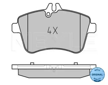 Комплект тормозных колодок (MEYLE: 025 238 8120)