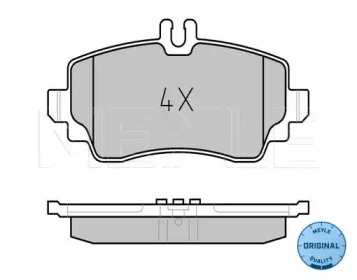 Комплект тормозных колодок (MEYLE: 025 239 0319)