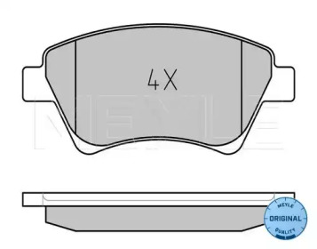 Комплект тормозных колодок (MEYLE: 025 239 3018)