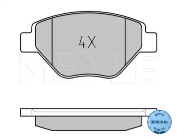 Комплект тормозных колодок (MEYLE: 025 239 3418)