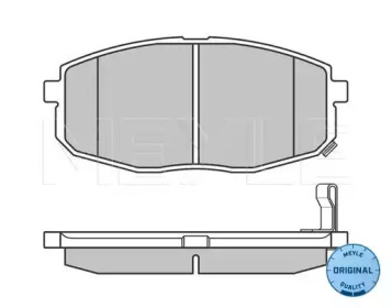 Комплект тормозных колодок (MEYLE: 025 239 6617/W)