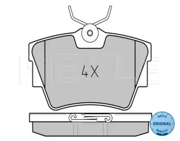 Комплект тормозных колодок (MEYLE: 025 239 8017)