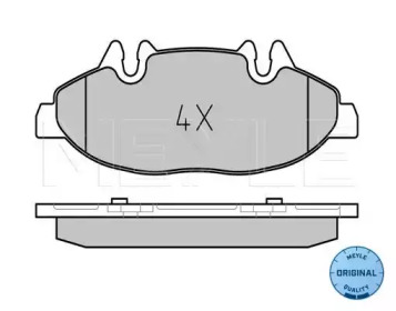 Комплект тормозных колодок (MEYLE: 025 240 0720)