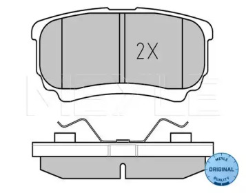 Комплект тормозных колодок (MEYLE: 025 240 1416/W)