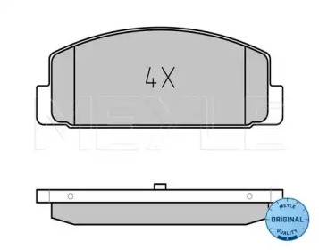 Комплект тормозных колодок (MEYLE: 025 240 4514)