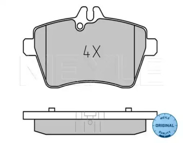 Комплект тормозных колодок (MEYLE: 025 240 7719)