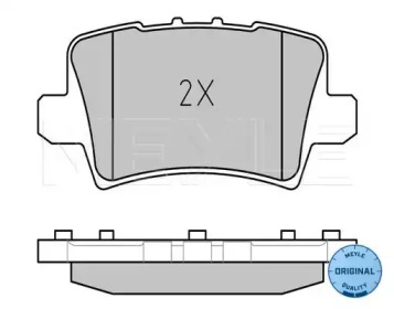 Комплект тормозных колодок (MEYLE: 025 240 8615/W)