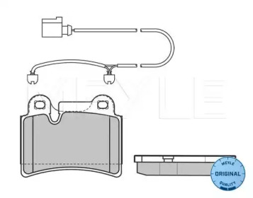 Комплект тормозных колодок (MEYLE: 025 240 9717)