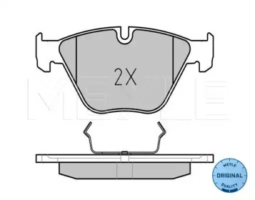 Комплект тормозных колодок (MEYLE: 025 241 6120)