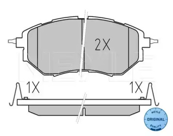 Комплект тормозных колодок (MEYLE: 025 242 2218/W)