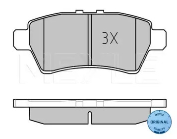 Комплект тормозных колодок (MEYLE: 025 242 4016/W)