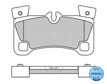 Комплект тормозных колодок (MEYLE: 025 242 9616)